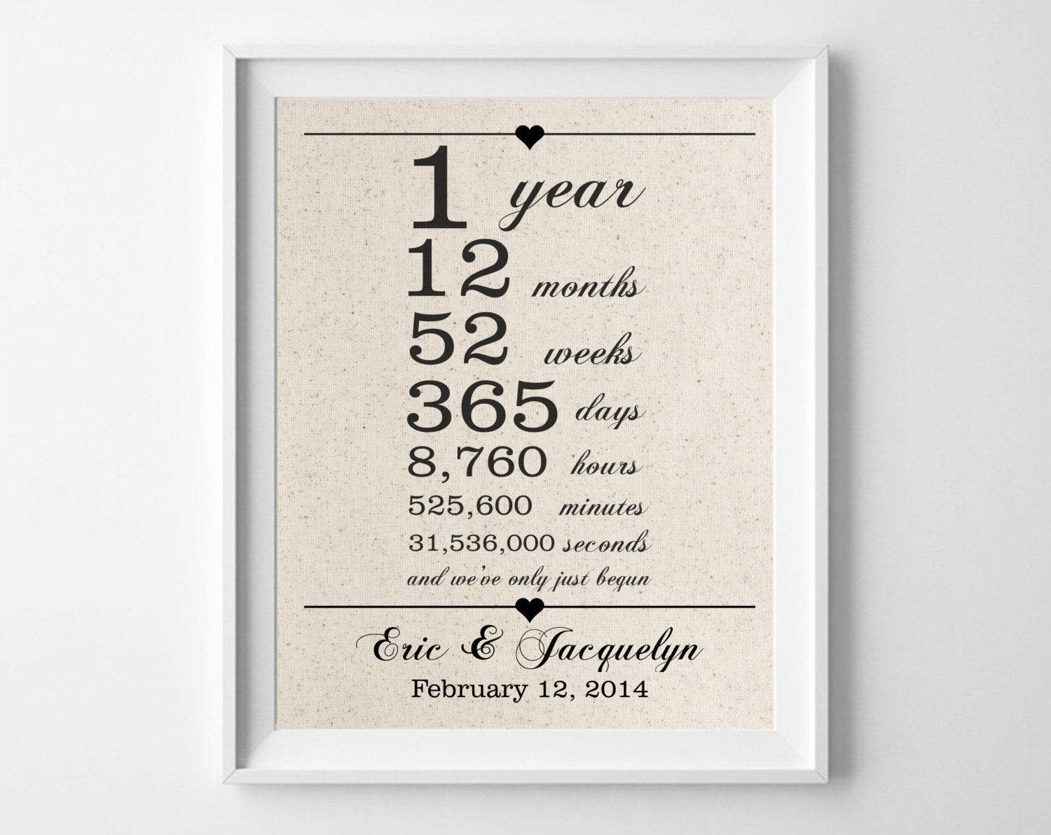 Wedding Anniversary Gift Ideas For Wife
 1st Anniversary Gift for Husband Wife e 1 Year Wedding