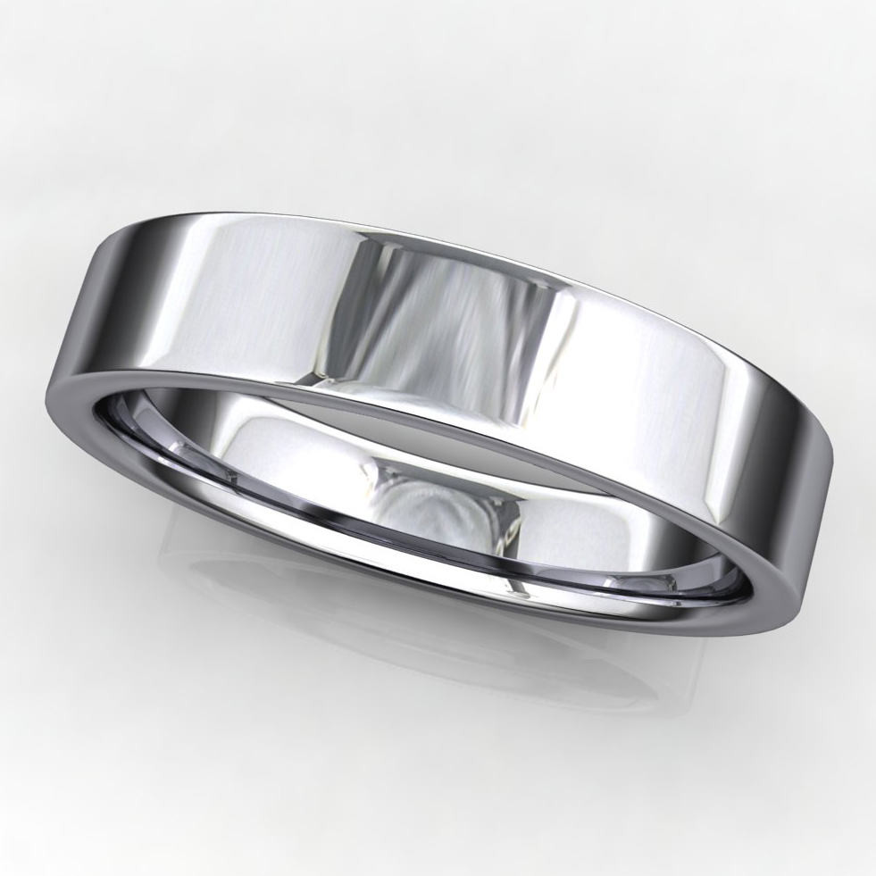 Wedding Band White Gold
 archer ring men s 14k white gold wedding band brushed