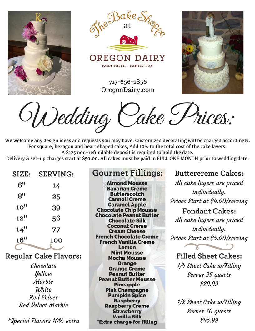 Wedding Cake Price
 Wedding Cakes The Bake Shoppe