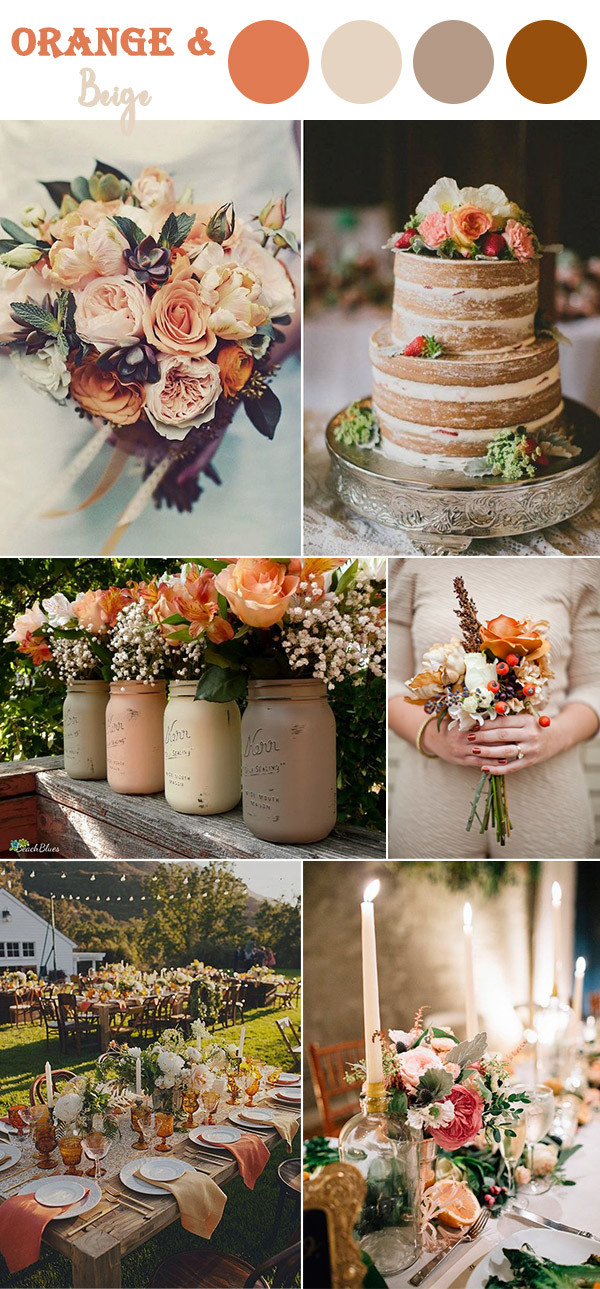 Wedding Color Combos
 The 10 Perfect Fall Wedding Color bos To Steal