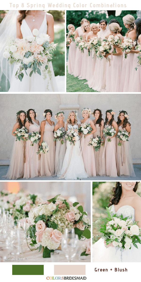 Wedding Colors Spring
 Top 8 Spring Wedding Color Palettes for 2019