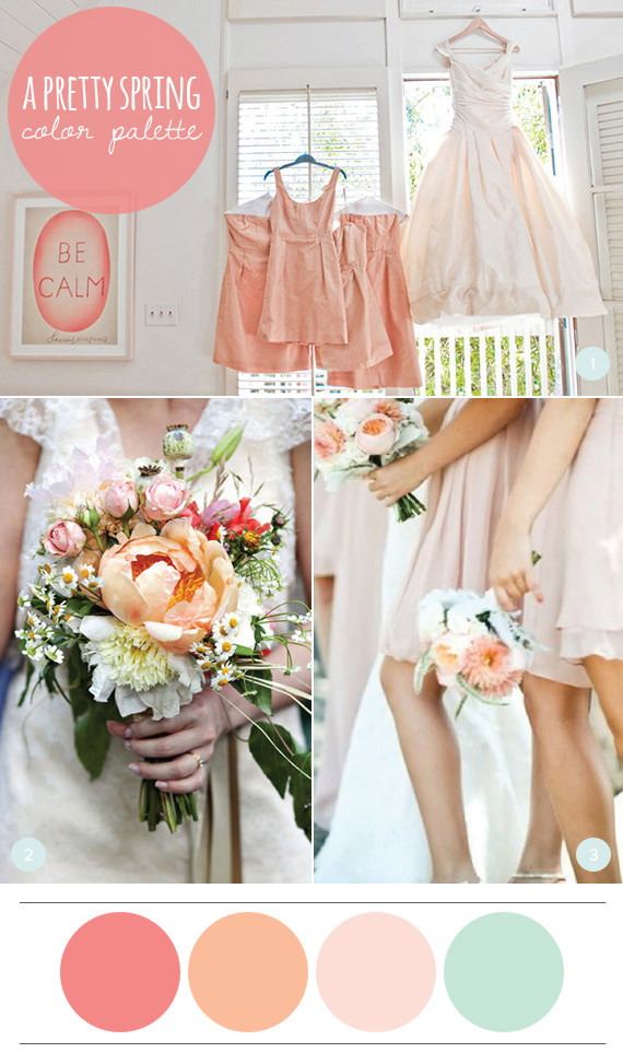 Wedding Colors Spring
 A Pretty Spring Color Palette