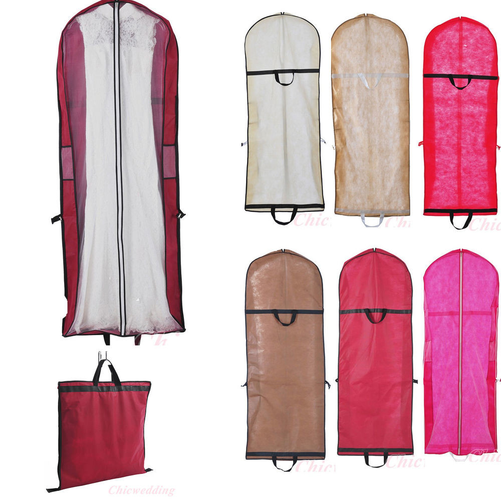 Wedding Gown Bag
 6 Colors Wedding Bridal Gown Garment Bags Prom Party Dress