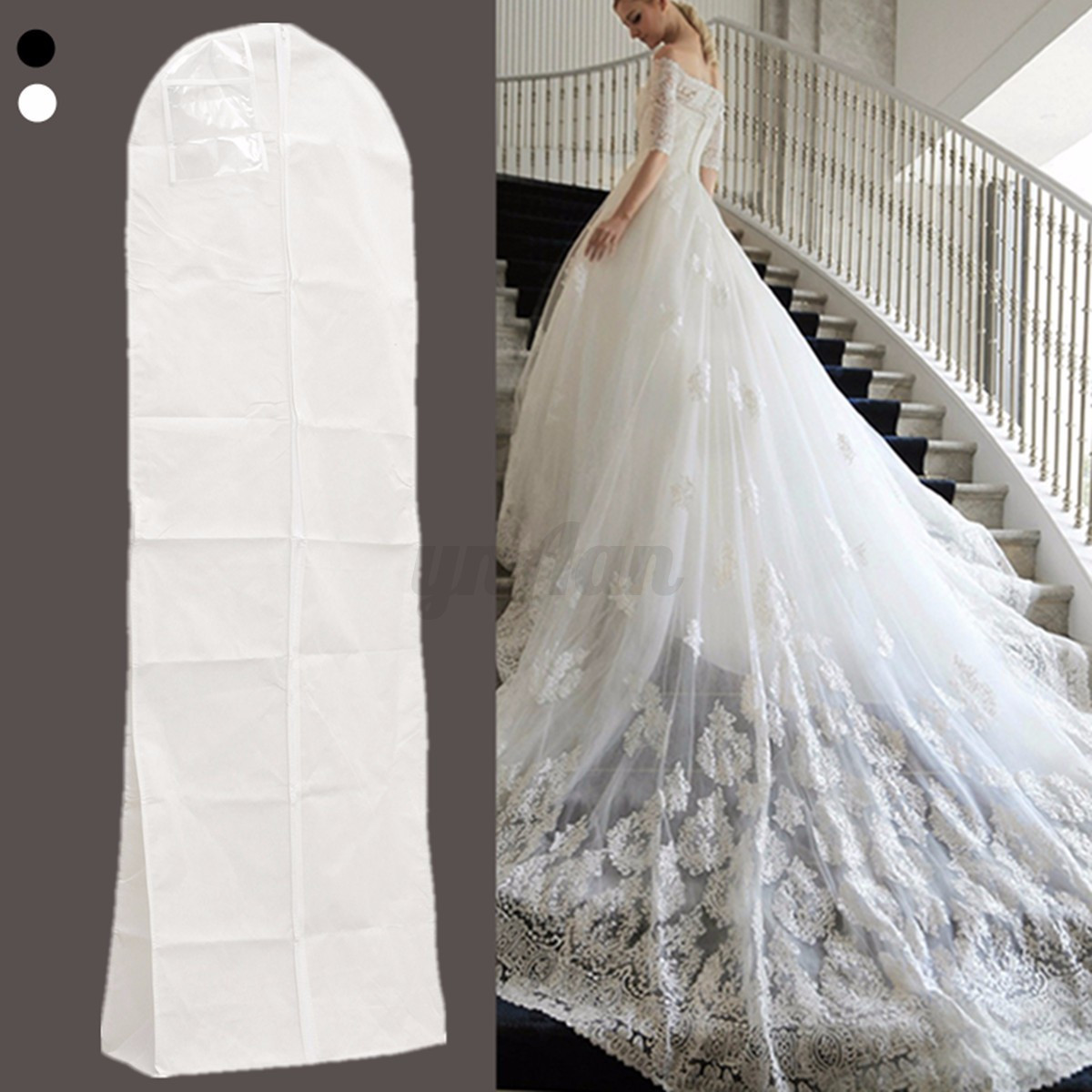 Wedding Gown Bag
 Breathable Bridal Gown Dust Cover Garment Clothes Storage