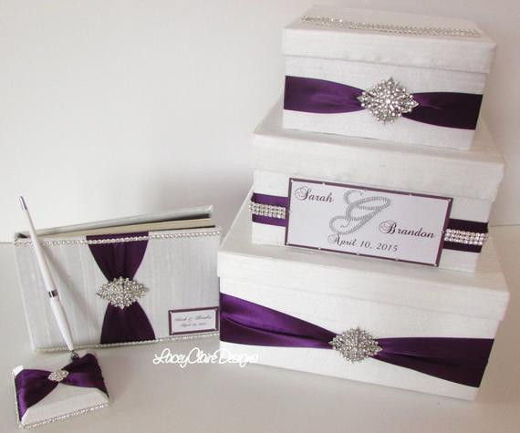 Wedding Guest Book And Card Box
 Wedding Card Box and Guest Book Set Custom Made