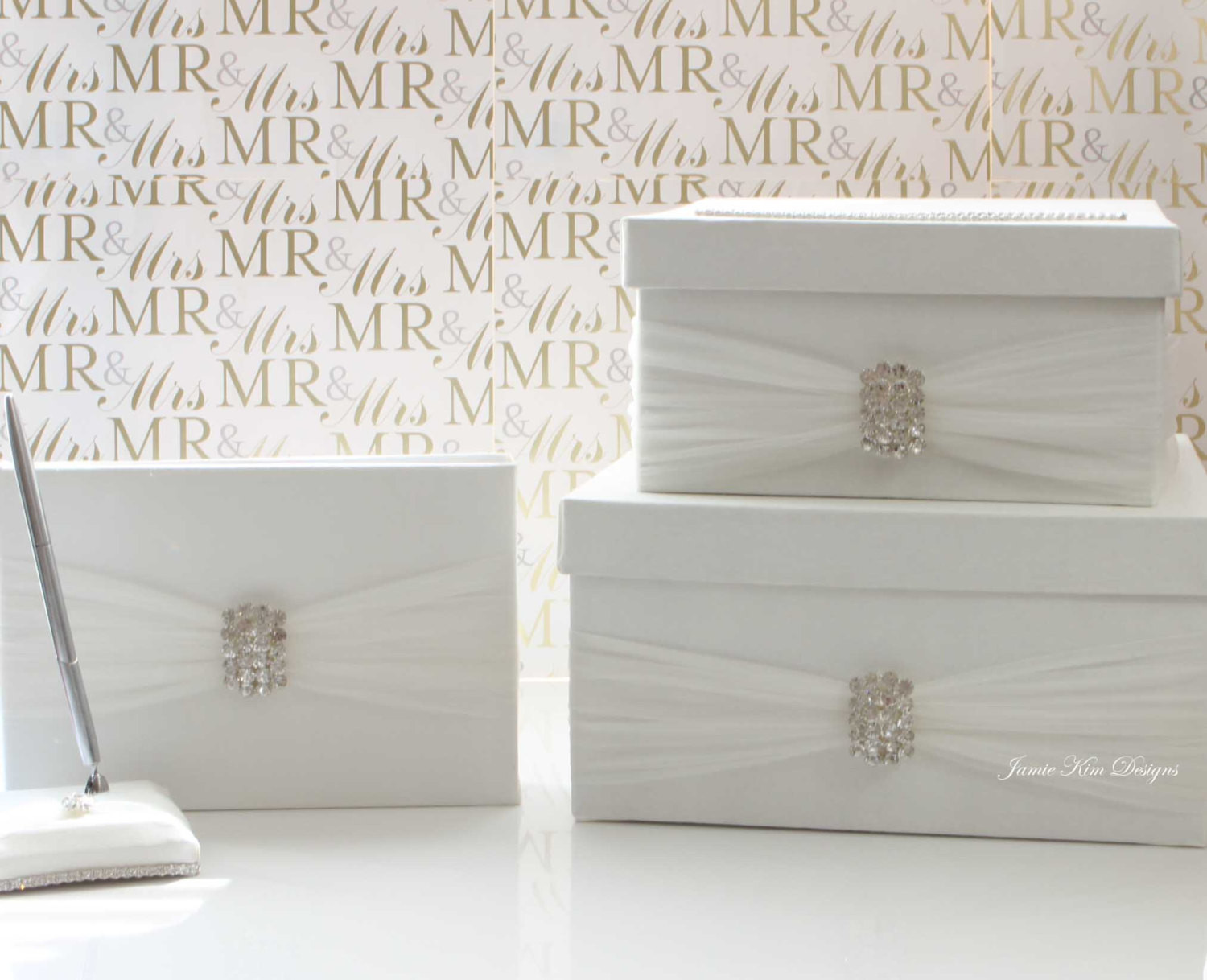 Wedding Guest Book And Card Box
 Wedding Card Box Guest book and pen set