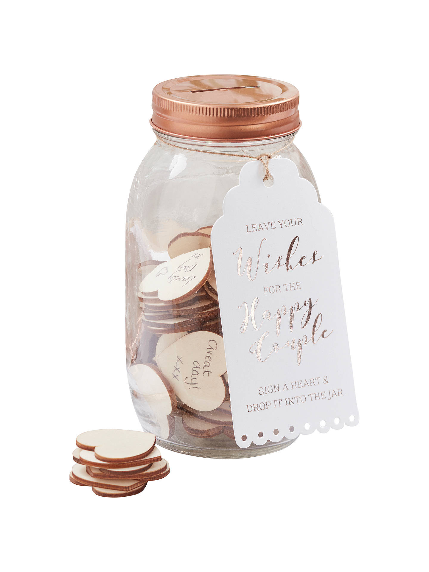 Wedding Guest Book Buy Online
 Ginger Ray Wishing Jar Wedding Guest Book at John Lewis