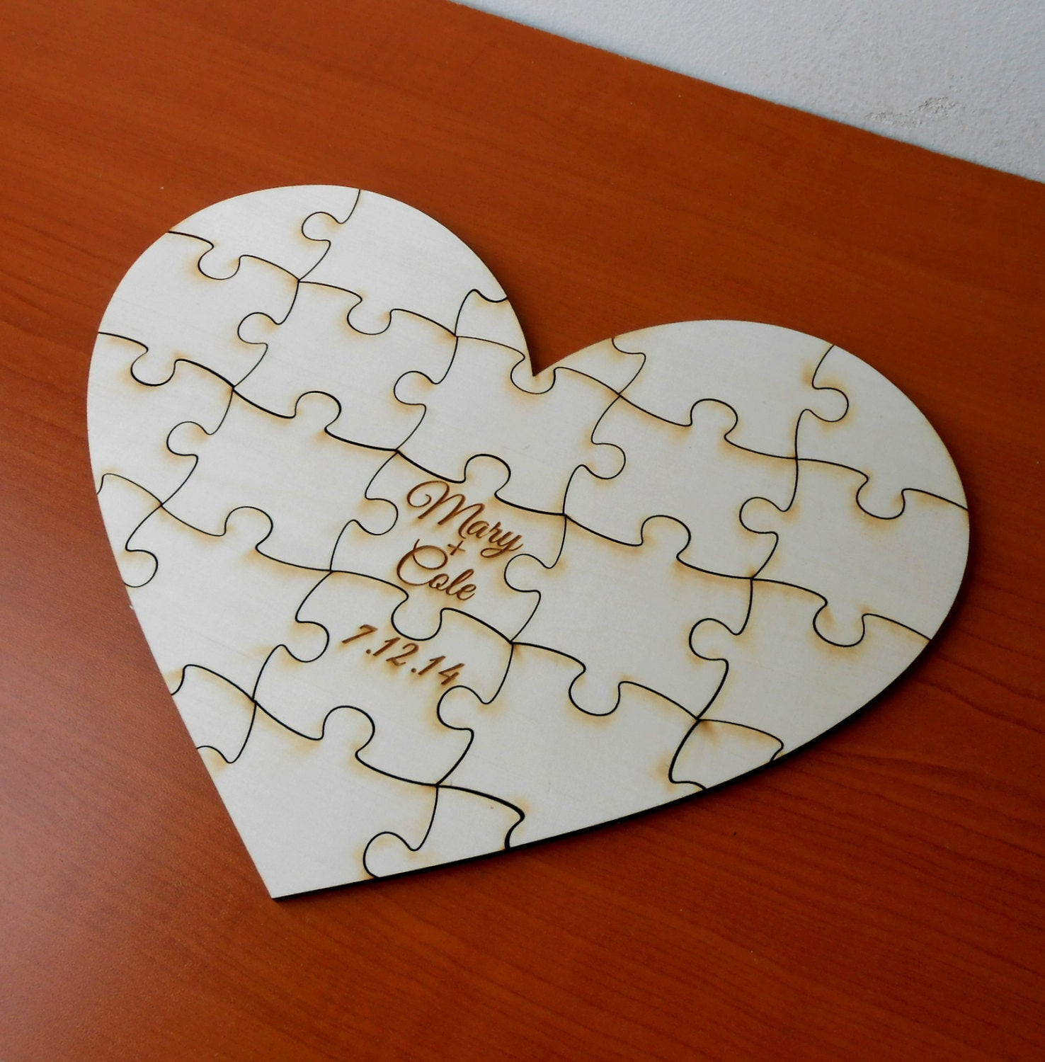 Wedding Guest Book Puzzles
 Wedding Guest Book Puzzle Guest Book by CorkCountryCottage