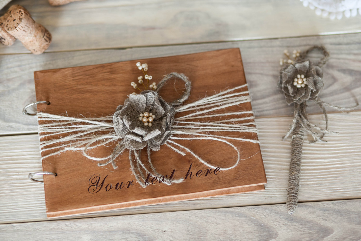 Wedding Guest Book Rustic
 Rustic Wedding Guest Book Wedding Guestbook Wood Guest Book