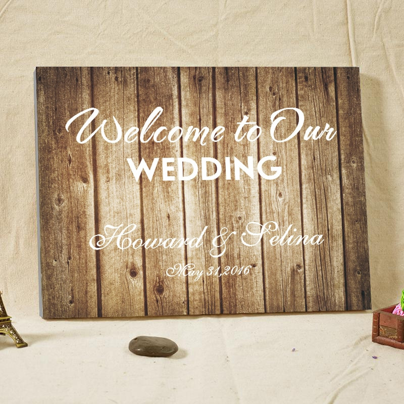 Wedding Guest Book Rustic
 Rustic Wedding Guest Book Alternative Wel e Board