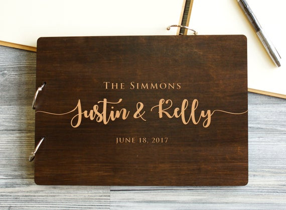 Wedding Guest Book Rustic
 Wedding Guest Book Rustic Guestbook Wood Guest Book Custom