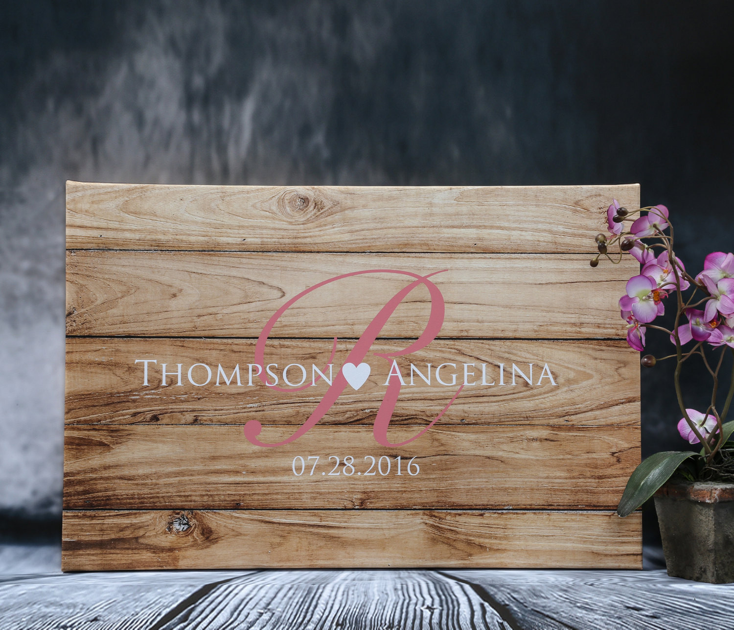 Wedding Guest Book Rustic
 Rustic Wedding Guest Book Alternative Custom Guest Book