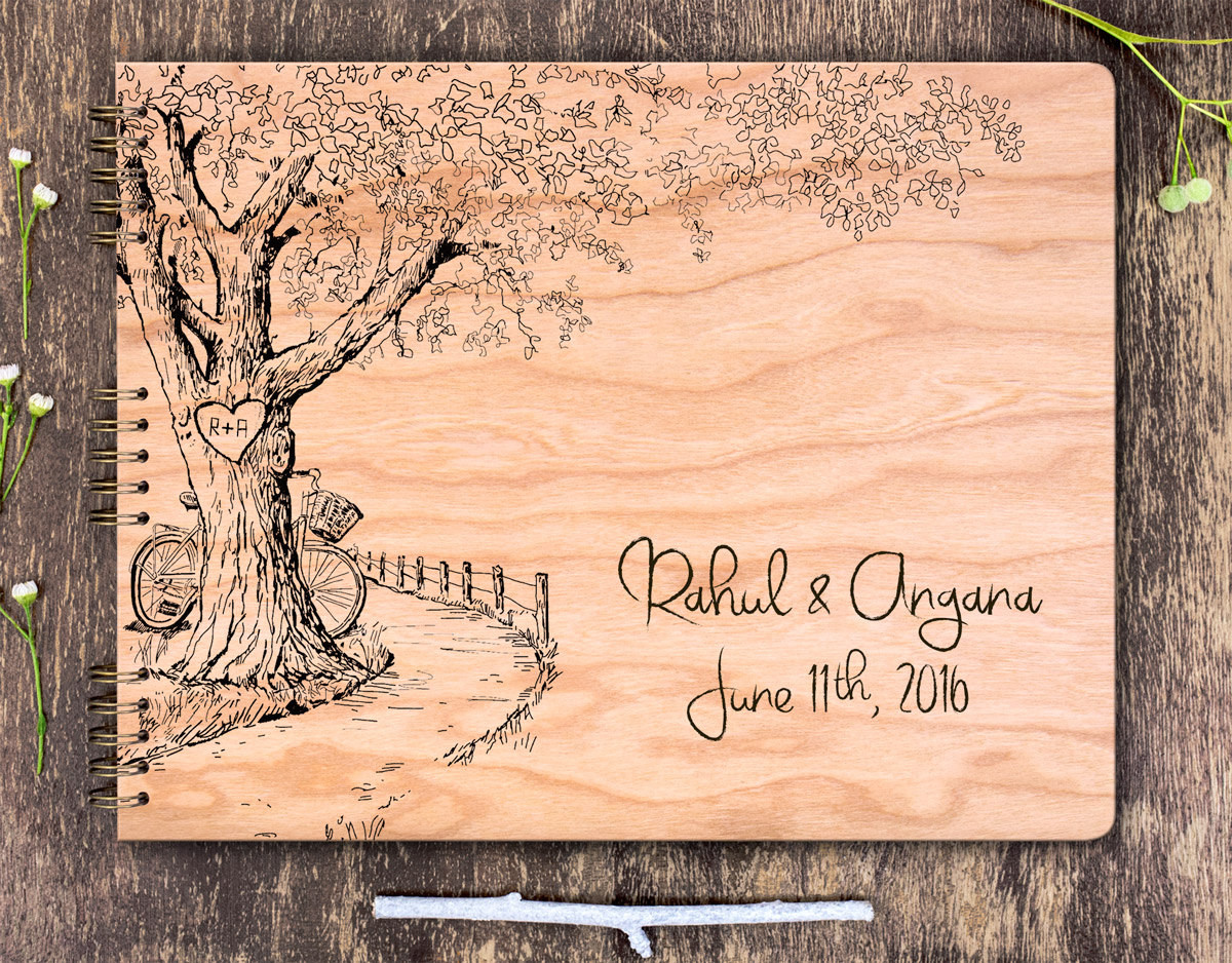 Wedding Guest Book Rustic
 Rustic Wedding Guest Book Rustic Guest Book Oak Tree