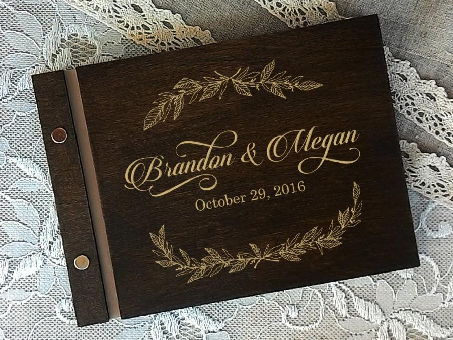 Wedding Guest Book Rustic
 Rustic Wedding Guest Book Personalised Wedding Guestbook