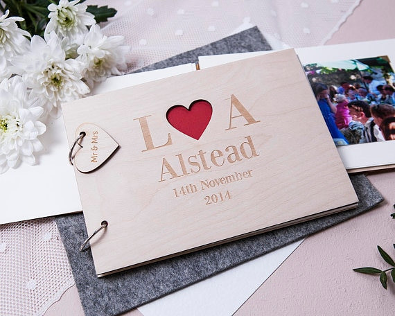 Wedding Guest Book Where To Buy
 Aliexpress Buy Custom name date wedding guest book