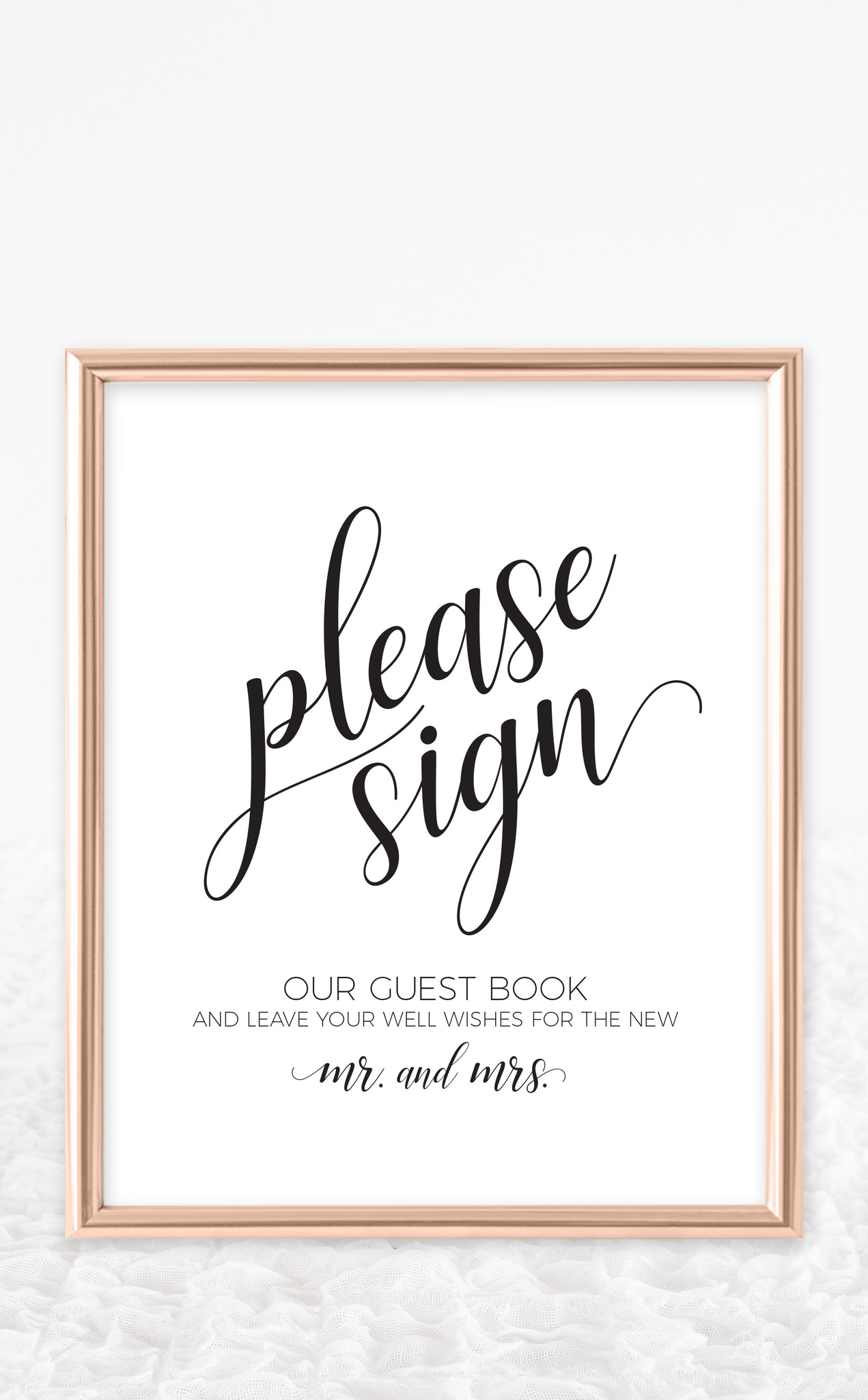 Wedding Guest Sign Book
 Printable Wedding Guest Book Sign – ARRA Creative