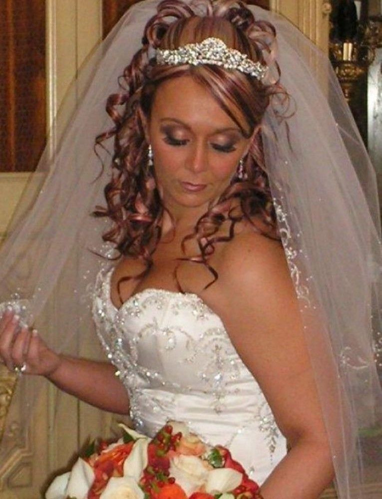 Wedding Hair With Veil And Tiara
 curly wedding hairstyles with tiara and veil Wedding