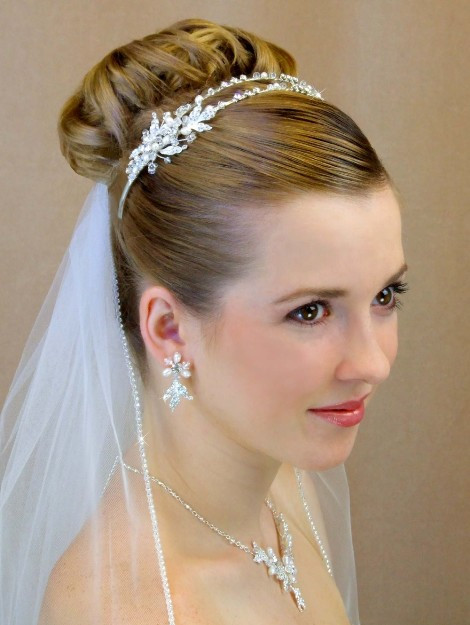 Wedding Hair With Veil And Tiara
 Beautiful Wedding Veils with Tiaras – Sang Maestro