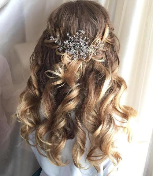 Wedding Hairstyles For Medium Hair Half Up
 Half Up Half Down Wedding Hairstyles – 50 Stylish Ideas