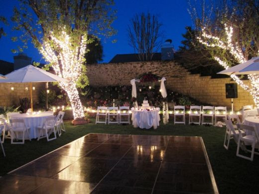 Wedding In Backyard
 Wedding Flower Wedding Candles