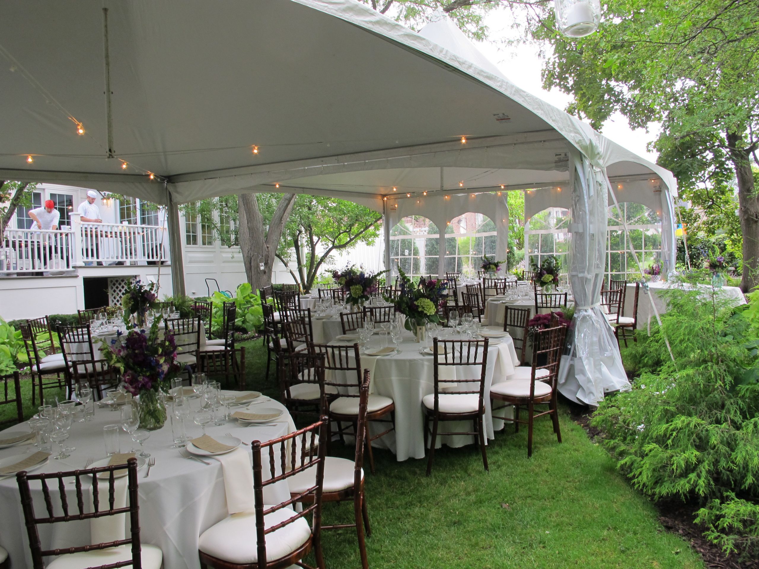 Wedding In Backyard
 A small backyard affair – Blue Peak Tents Inc