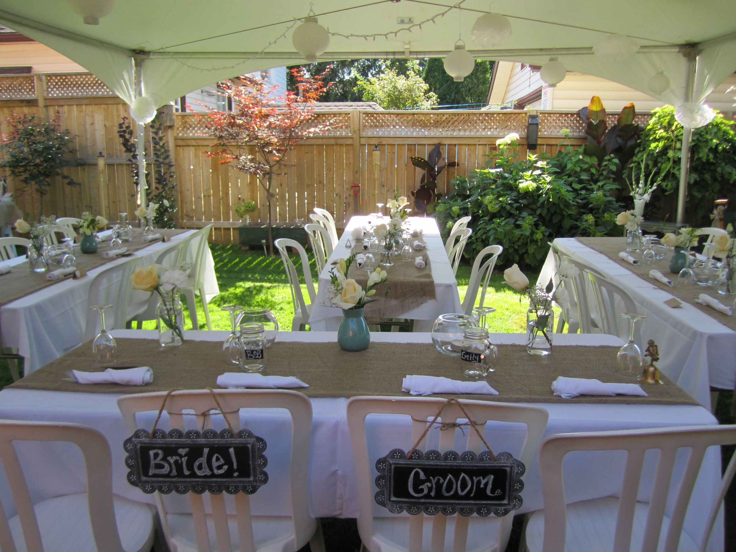 Wedding In Backyard
 Ideas For Simple Backyard Weddings