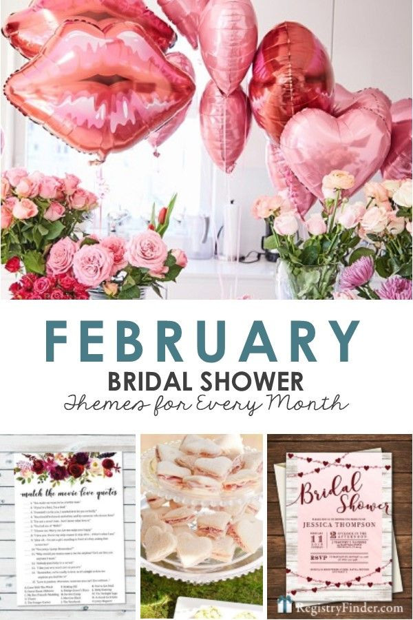 Wedding In February Themes
 Bridal Shower Party Themes for Each Month