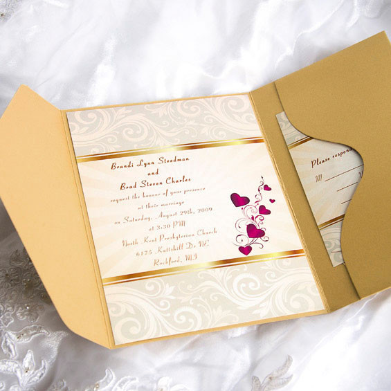 Wedding Invitations Cheap
 Cheap Pocket Wedding Invitations from