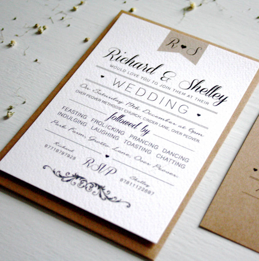 elegant type vintage wedding invitation Wedding Invite
elegant type vintage wedding invitation by rodo creative