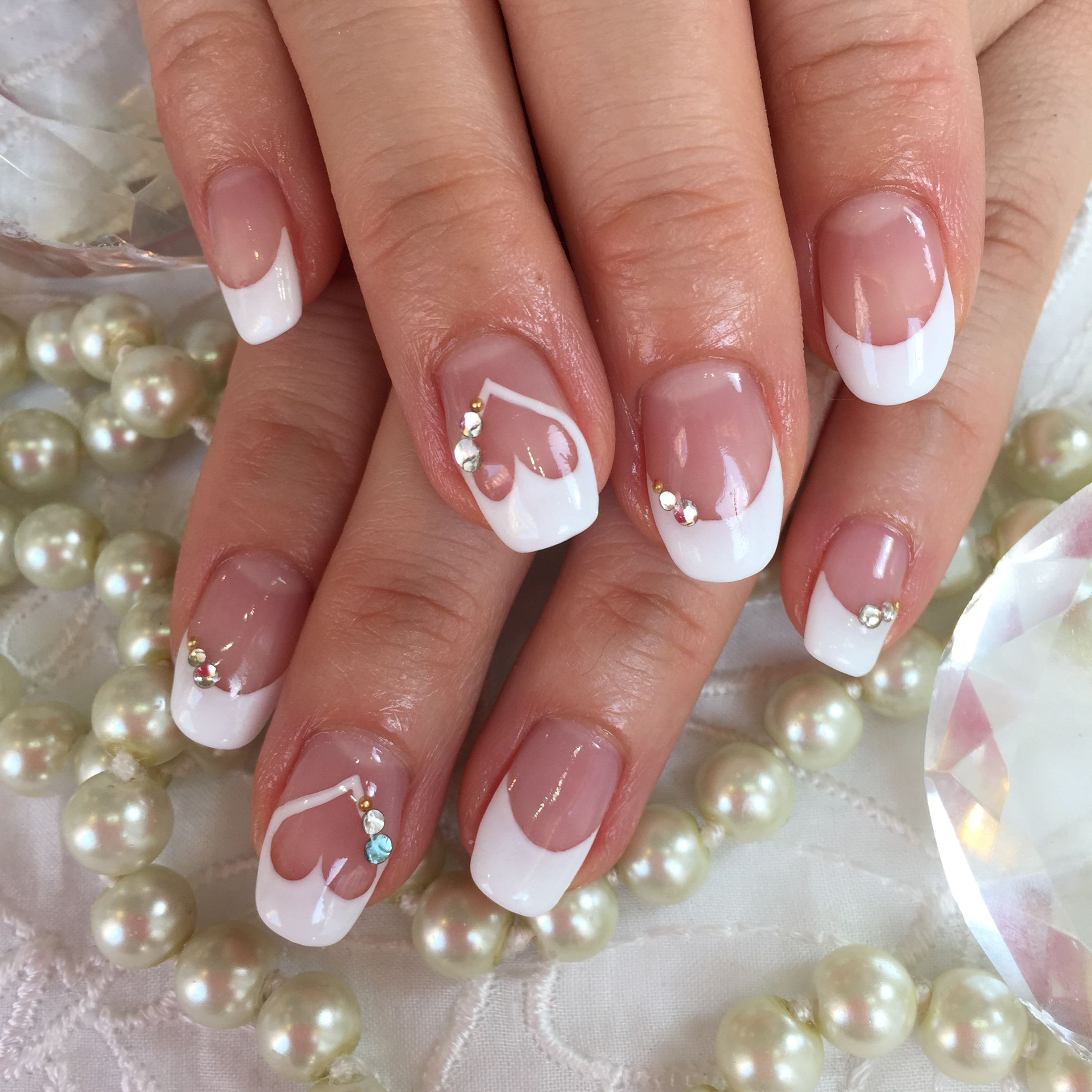 Wedding Nails French Manicure
 this is my real wedding nail