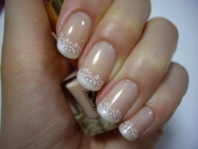 Wedding Nails French Manicure
 French Mani With Design
