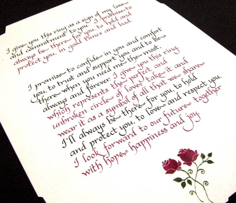 Wedding Vows For Him
 Romantic Wedding Vows For Him