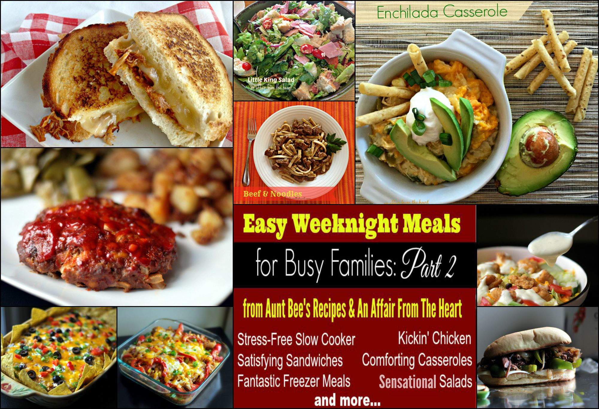 Weeknight Dinners For Two
 Easy Weeknight Meals For Busy Families Part 2 Aunt Bee