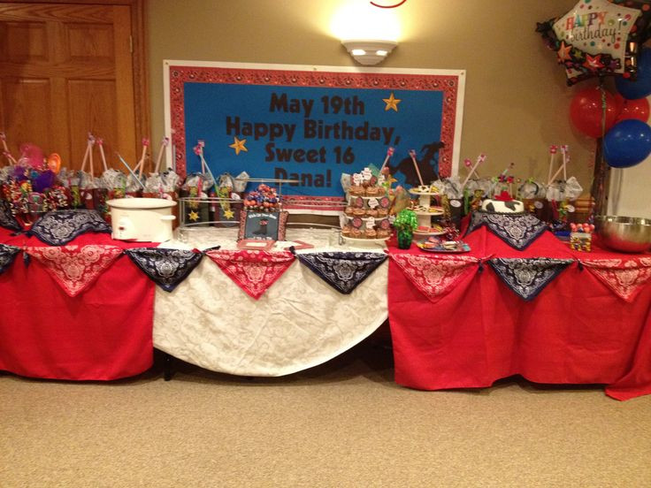 Western Birthday Party Supplies
 Western Table decorating ideas