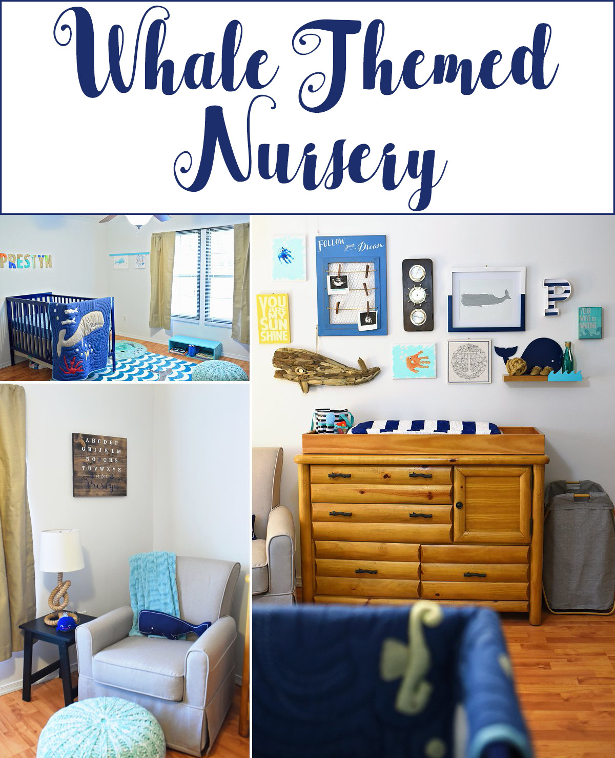 Whale Decor For Baby Room
 Whale Themed Nursery