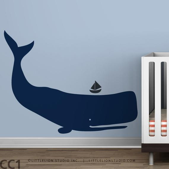 Whale Decor For Baby Room
 Baby Zoo Whale Blue boys room Ocean Kids Decor