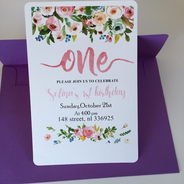 Where To Buy Birthday Invitations
 Aliexpress Buy 8 Personalized Happy 1st birthday