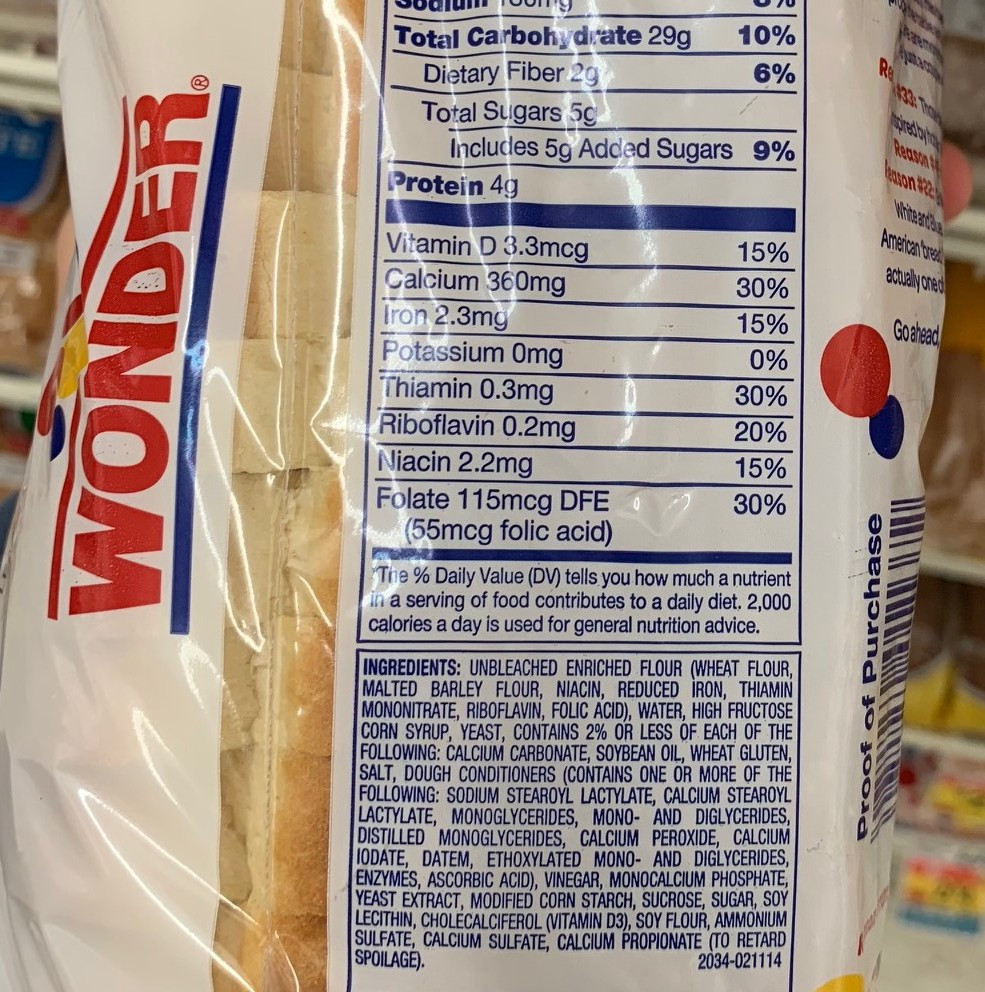 White Bread Fiber
 This Is The Type Bread You Should Really Be Eating