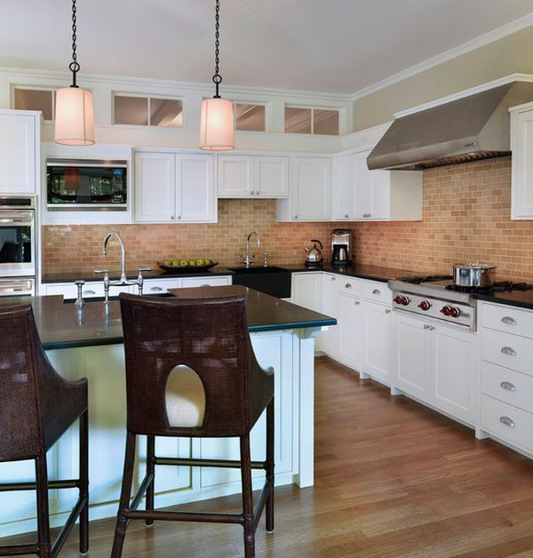 White Brick Kitchen
 Kitchen Brick Backsplashes For Warm And Inviting Cooking