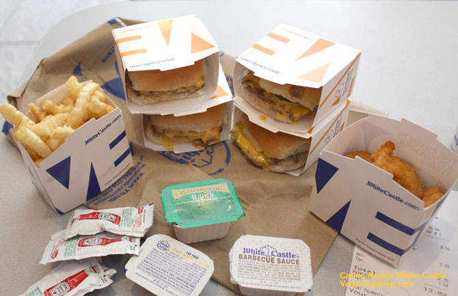 White Castle Dipping Sauces
 Vegas Eats White Castle Hamburgers at Casino Royale