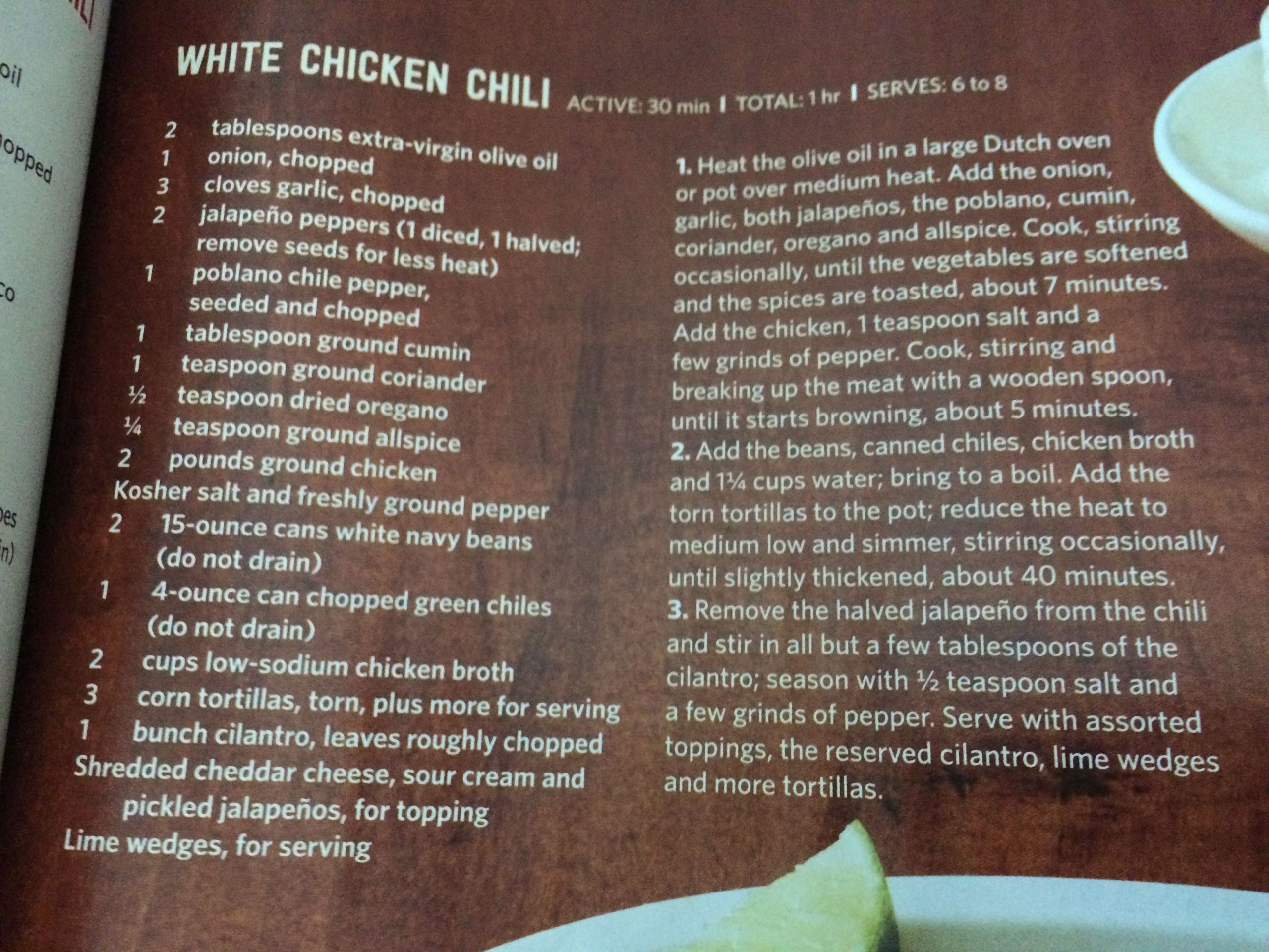 White Chicken Chili Food Network
 White chicken chili food network magazine