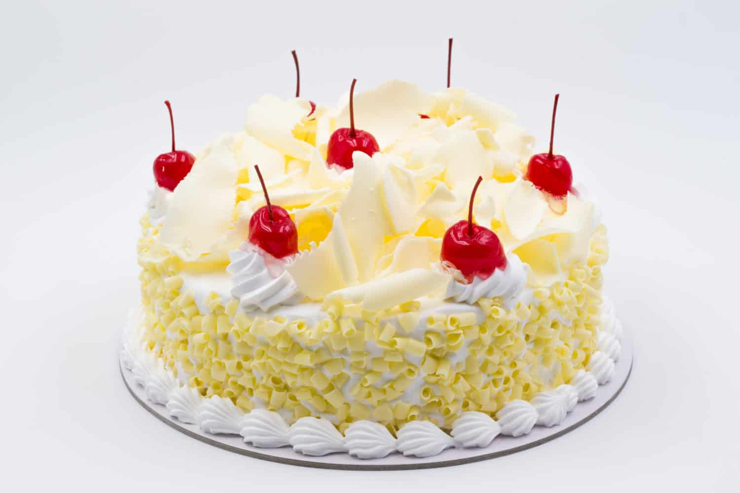 White Forest Cake
 White Forest Cake with Curls