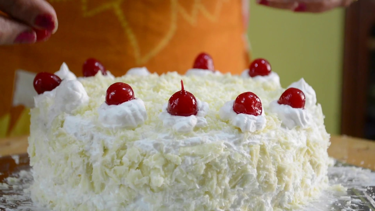 White Forest Cake
 White Forest Cake Recipe