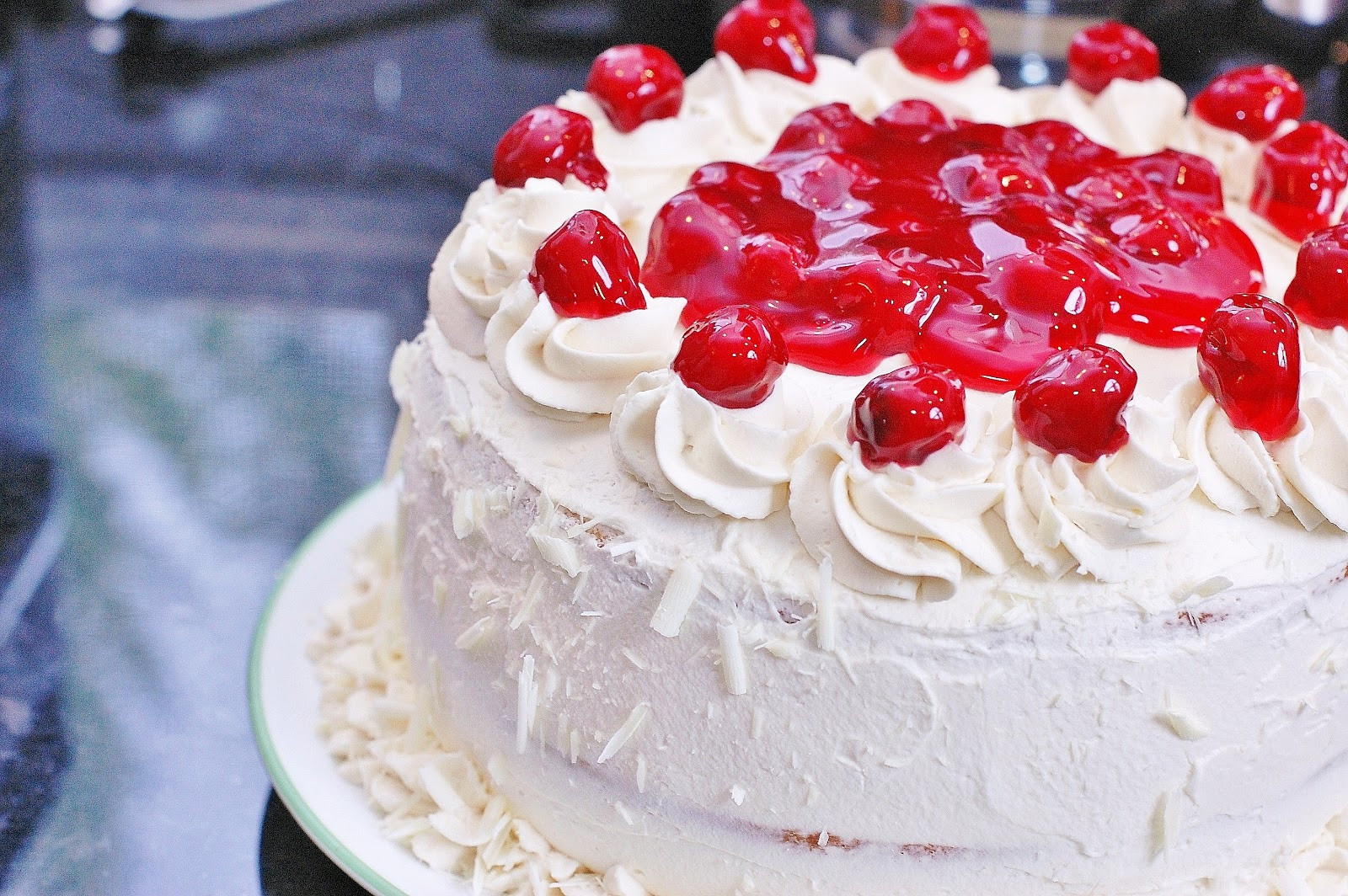 White Forest Cake
 In Michelle s Kitchen White Forest Cake