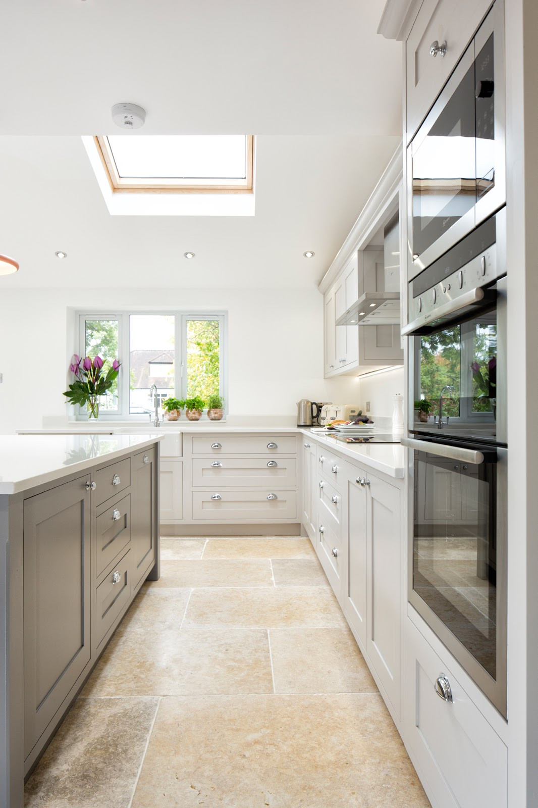 White Gray Kitchen
 Maple & Gray White & Grey Shaker Kitchen