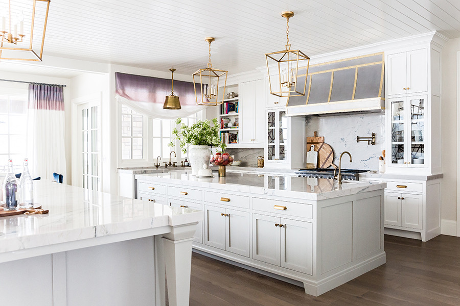 White Gray Kitchen
 Emily Jackson s Perfectly Calming Grey & White Kitchen