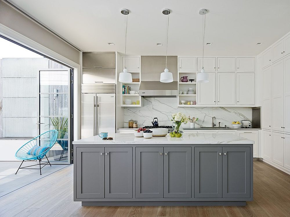 White Gray Kitchen
 Classic and Trendy 45 Gray and White Kitchen Ideas