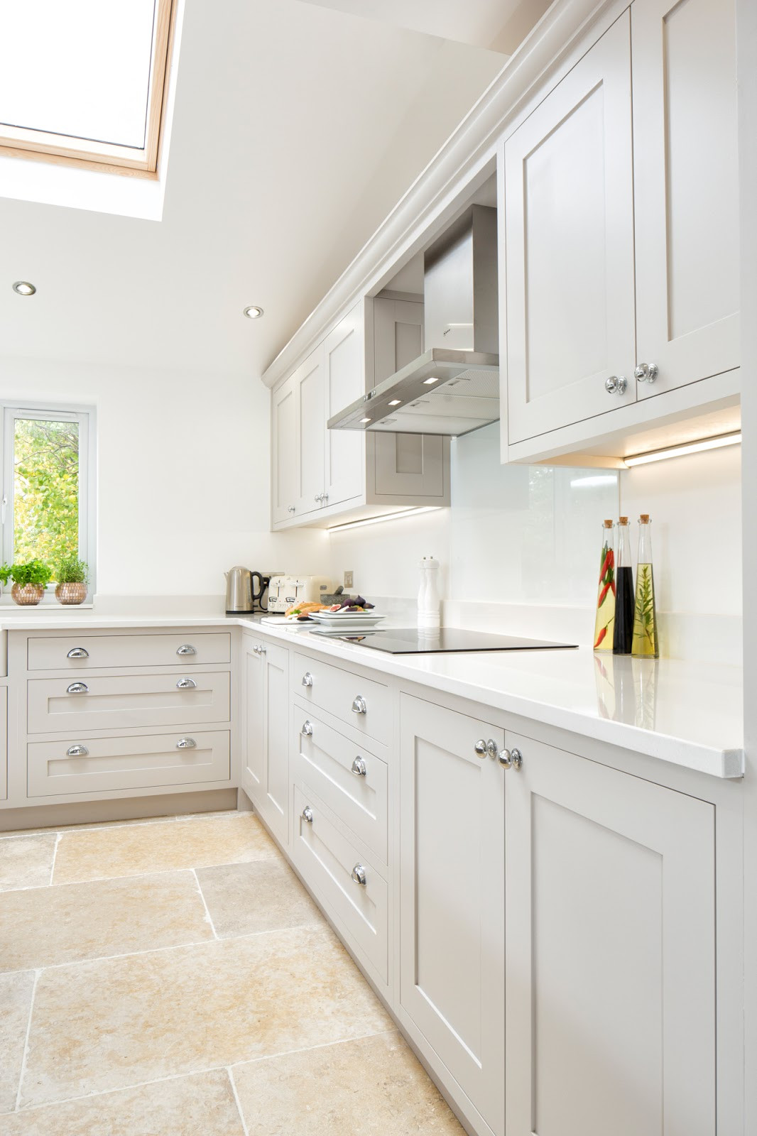 White Gray Kitchen
 Maple & Gray White & Grey Shaker Kitchen