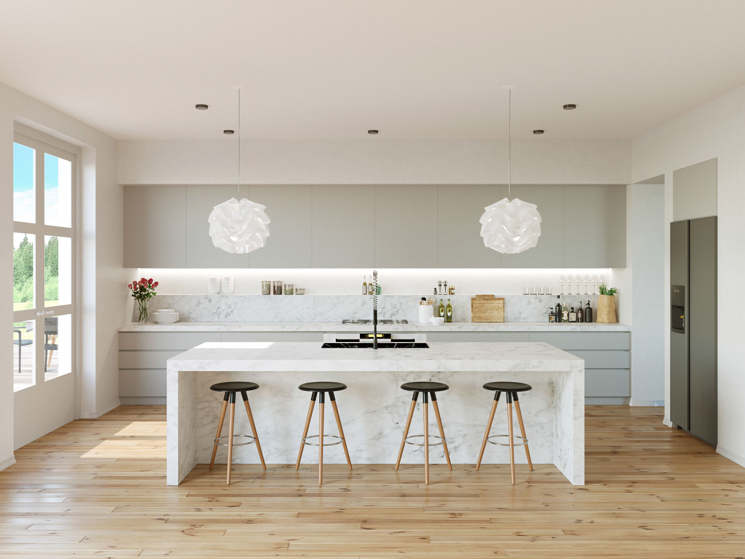 White Gray Kitchen
 30 Gorgeous Grey and White Kitchens that Get Their Mix Right