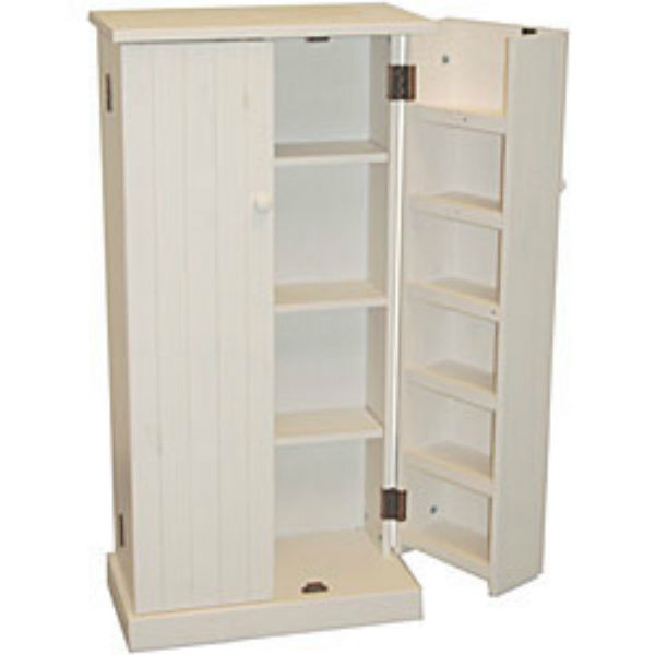 White Kitchen Pantry Freestanding
 Kitchen Pantry Cabinet Free Standing White Wood Utility